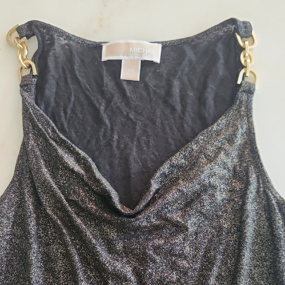 Elegant Black and Gold Women's Top - Picture 2 of 5